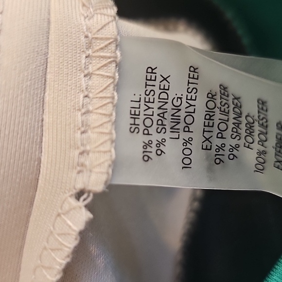 Calvin Klein Green, Cream and Black Slimming Pencil Dress, Size 4. - Picture 11 of 11